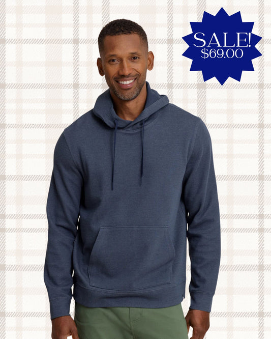 Southern Tide | Pearl Cove Fleece Hoodie, Dress Blue