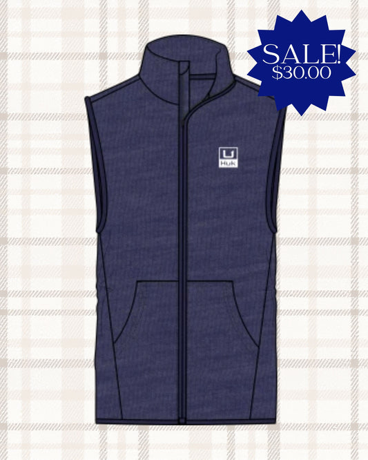 Huk | Coldfront Performance Vest, Naval Academy Heather