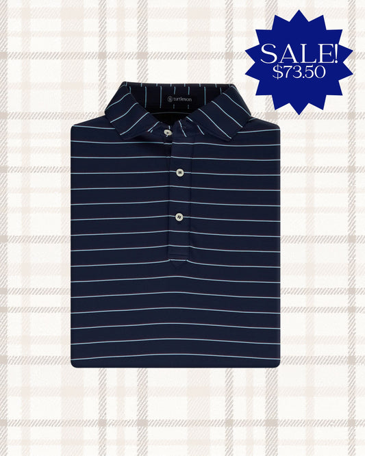 Turtleson | Linus Performance Polo, Admiral/Syrah