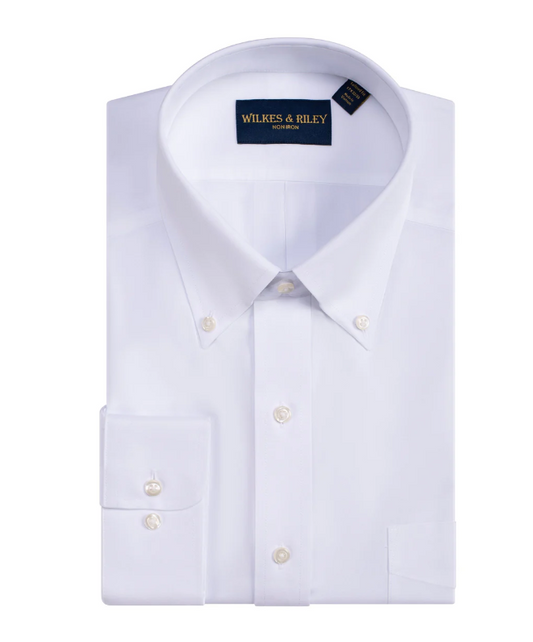 Wilkes & Riley | Classic Fit, White, Spread Collar