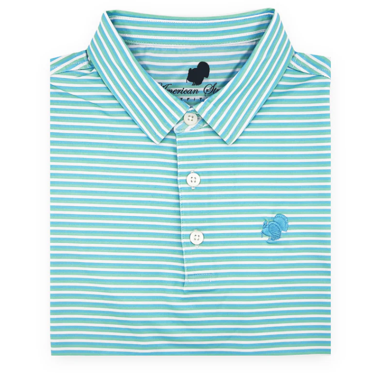 American Strutter | Performance Polo, Sky Blue
