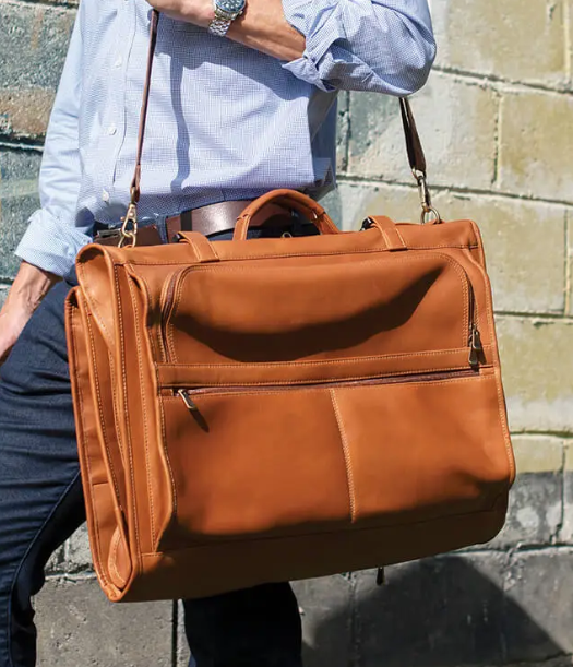 Sarge Andes | Leather Tri-Fold Garment Bag