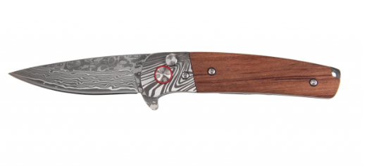 Sarge Wildcat | Damascus & Rosewood Folder 714