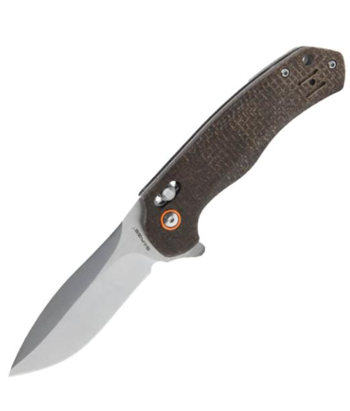 Sarge Stellar | Linen Micarta Slide Lock Folder 834