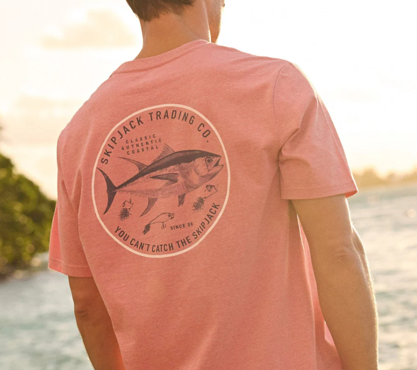 Southern Tide | You Can't Catch Tee Heather Pink