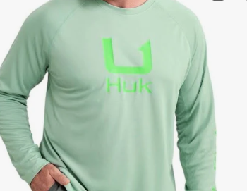Huk | Icon Long Sleeve Crew - Fog Green
