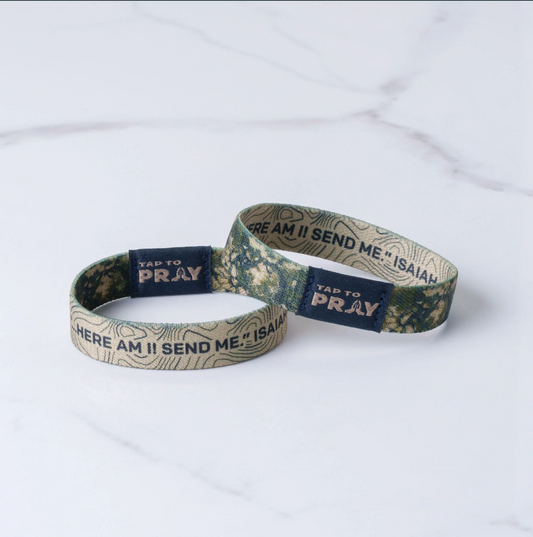 Tap to Pray- Valor Camo Wristband