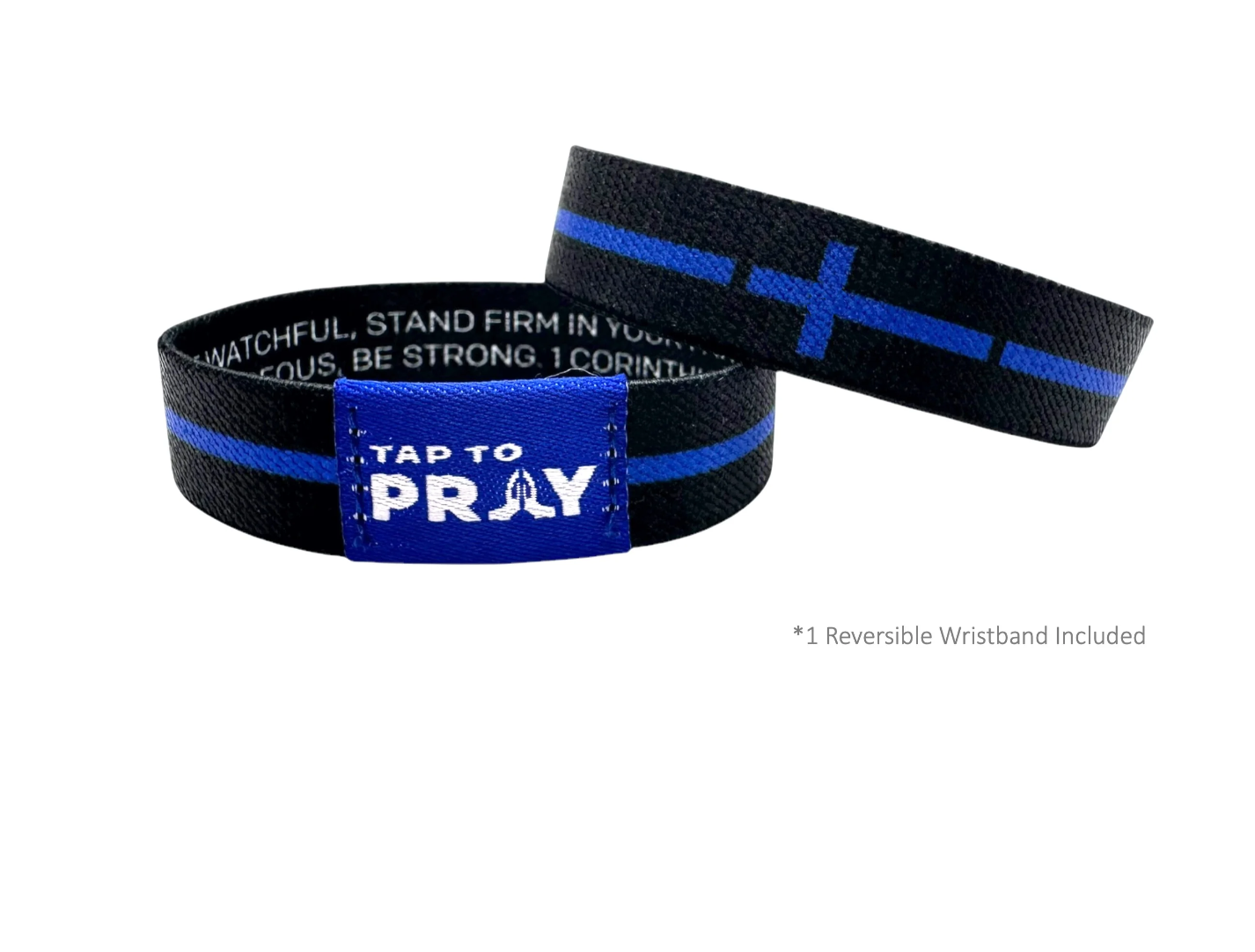 Tap to Pray- First Responders Wristband Law Enforcement