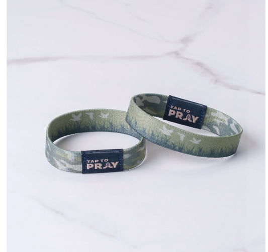 Tap to Pray- Waterfowl Camo Wristband