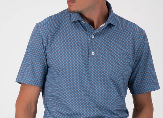 Turtleson- Arran Polo-Luxe Blue