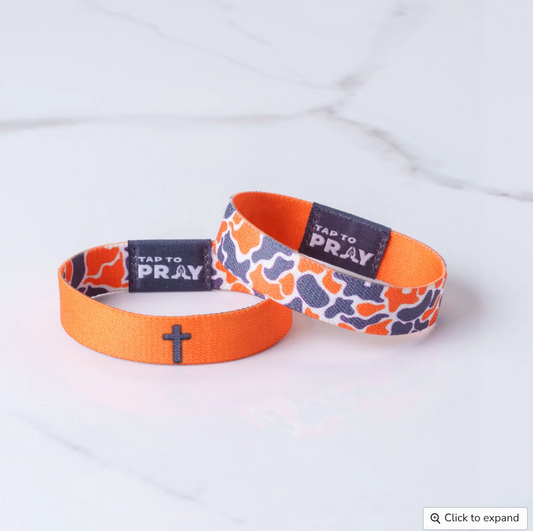 Tap to Pray-Team Camo Orange and Grey