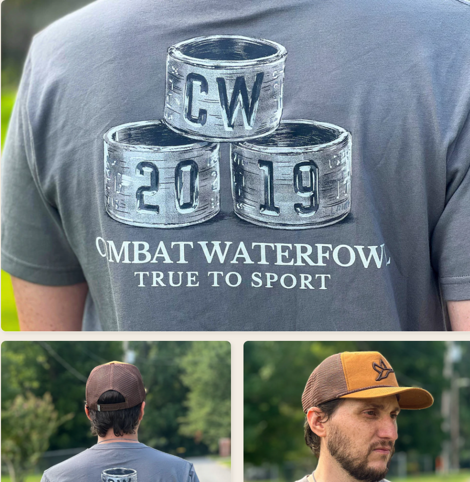 Combat Waterfowl-Short Sleeve Triple Banded Logo Tee