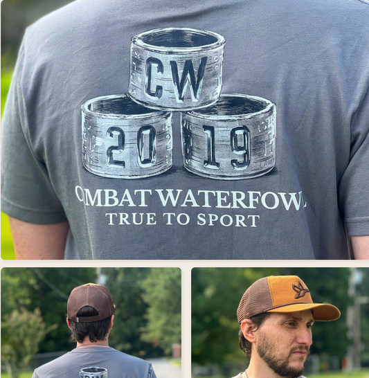 Combat Waterfowl-Short Sleeve Triple Banded Logo Tee