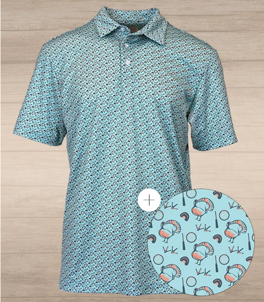 Struttin Cotton-Polo Blue Spring