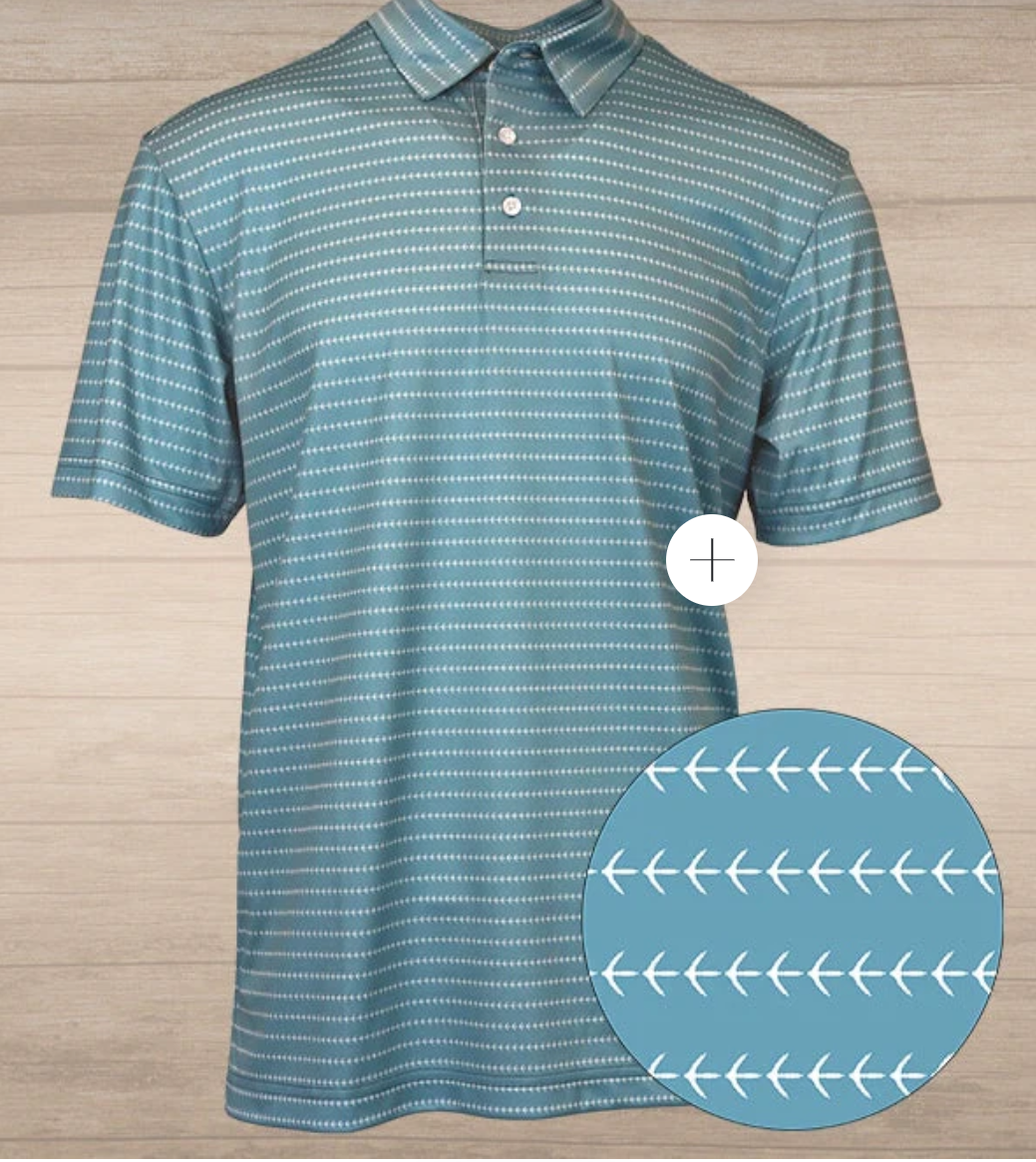 Struttin Cotton-Polo Turkey Track Stripe