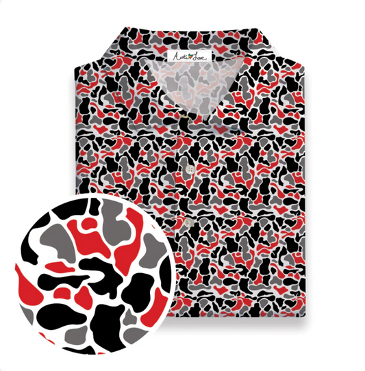Autilove Red,Black and Grey Camo YOUTH