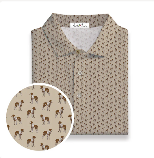 Autilove Tan Pointer Performance Polo