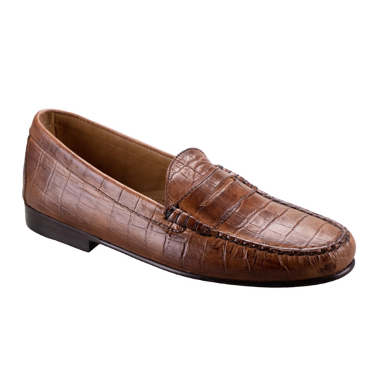Phelps | Ventura Gator Penny Loafer, Sport Rust