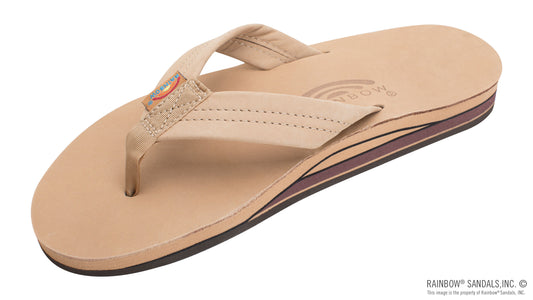 Rainbow Sandals | Men's Double Layer Premier Leather