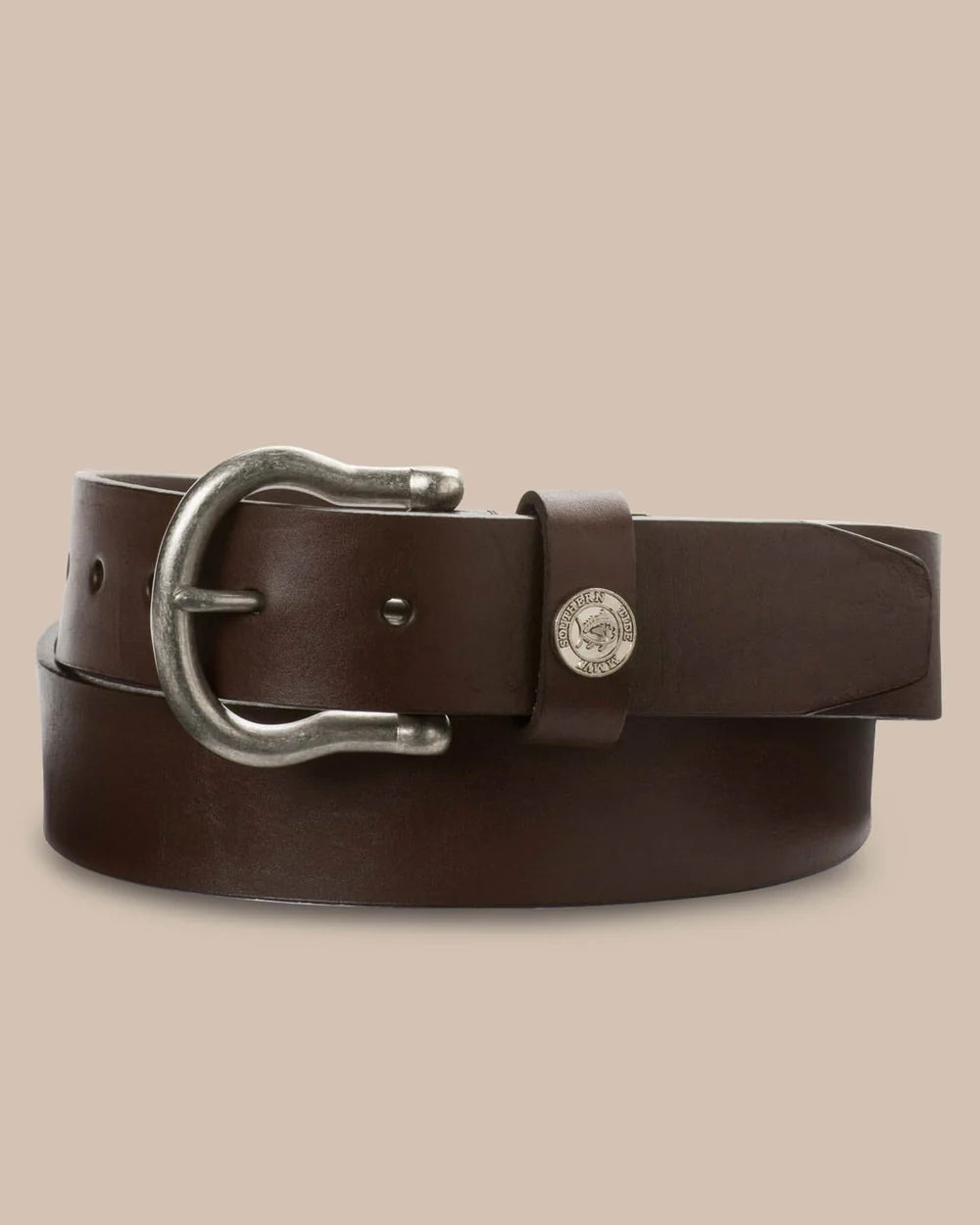 Leather Shackle Belt | Dark Brown