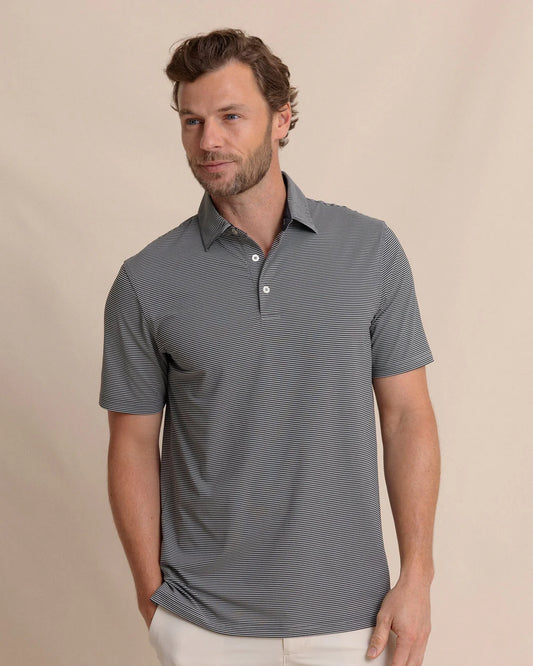 Brrreeze Meadowbrook Stripe Polo | Steel
