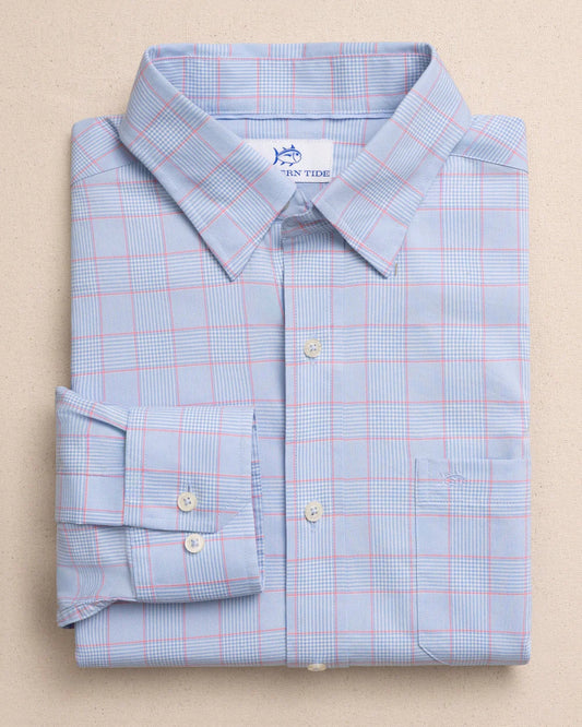 Southern Tide | Plaid Sport Shirt - Gulf Shore Blue