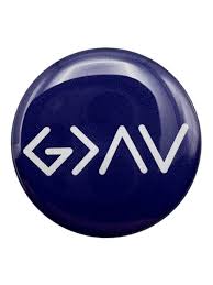 Tap To Pray Sticker | Navy + God Is Greater