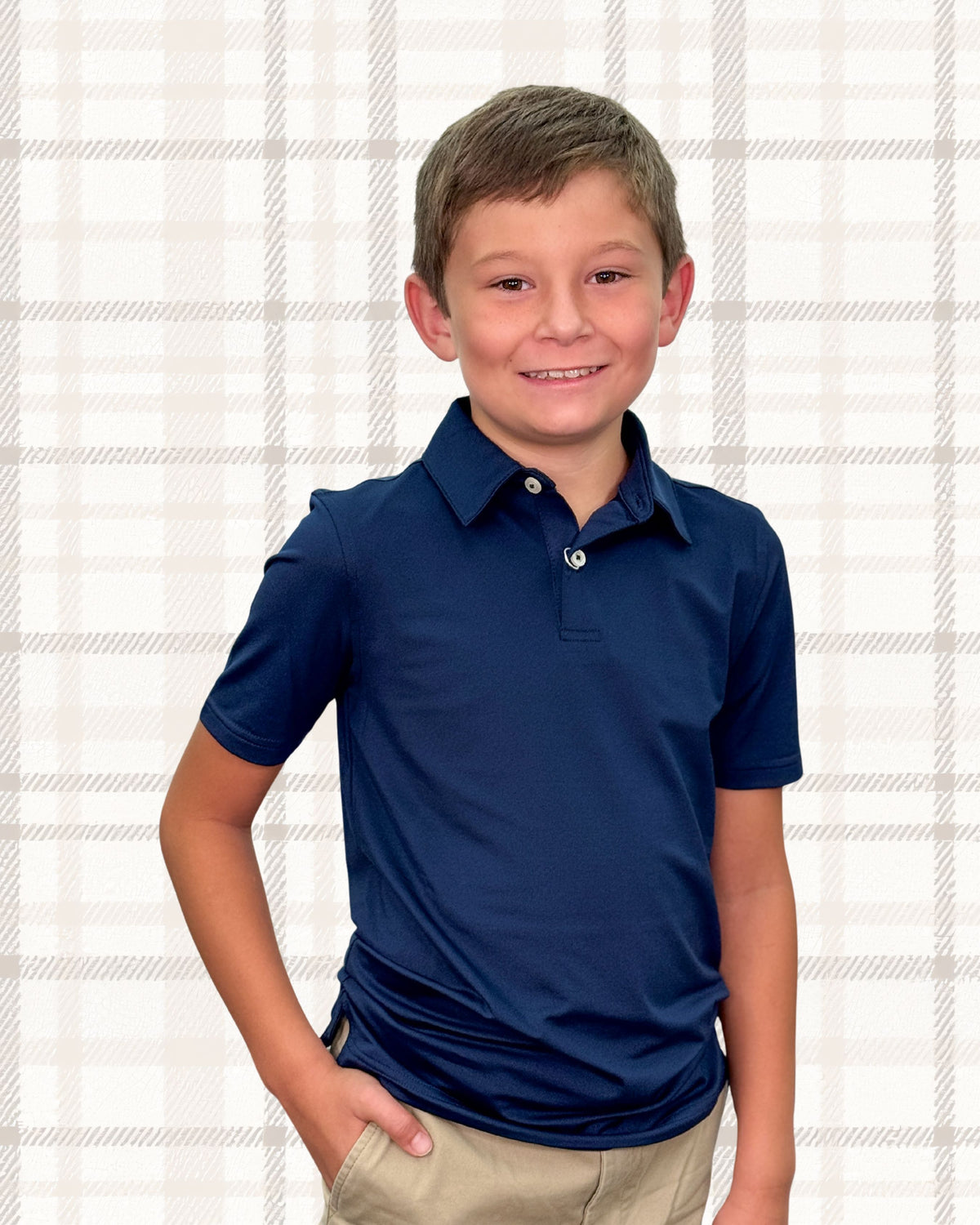 Youth Driver Performance Polo | True Navy