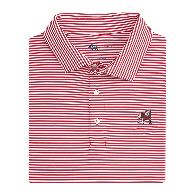 Onward Reserve | UGA Bulldog Striped Polo