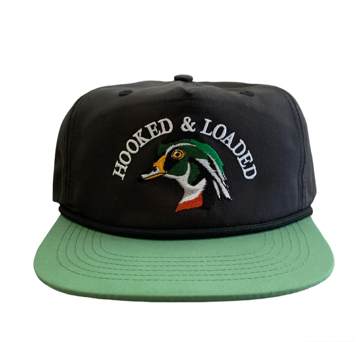 Woodie Black-Green Rope Hat