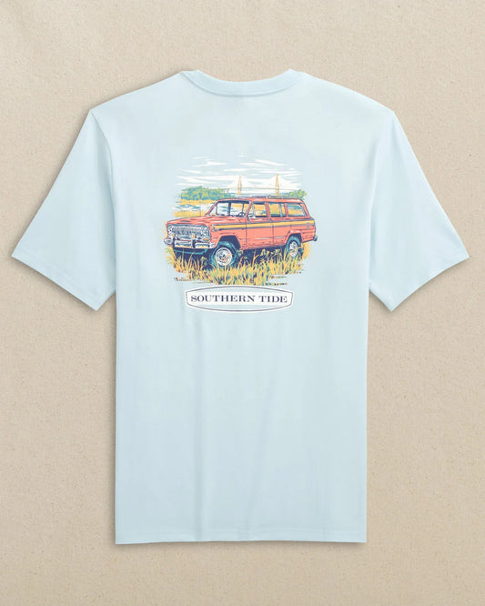 Southern Tide | Marsh Wagon Tee, Blue