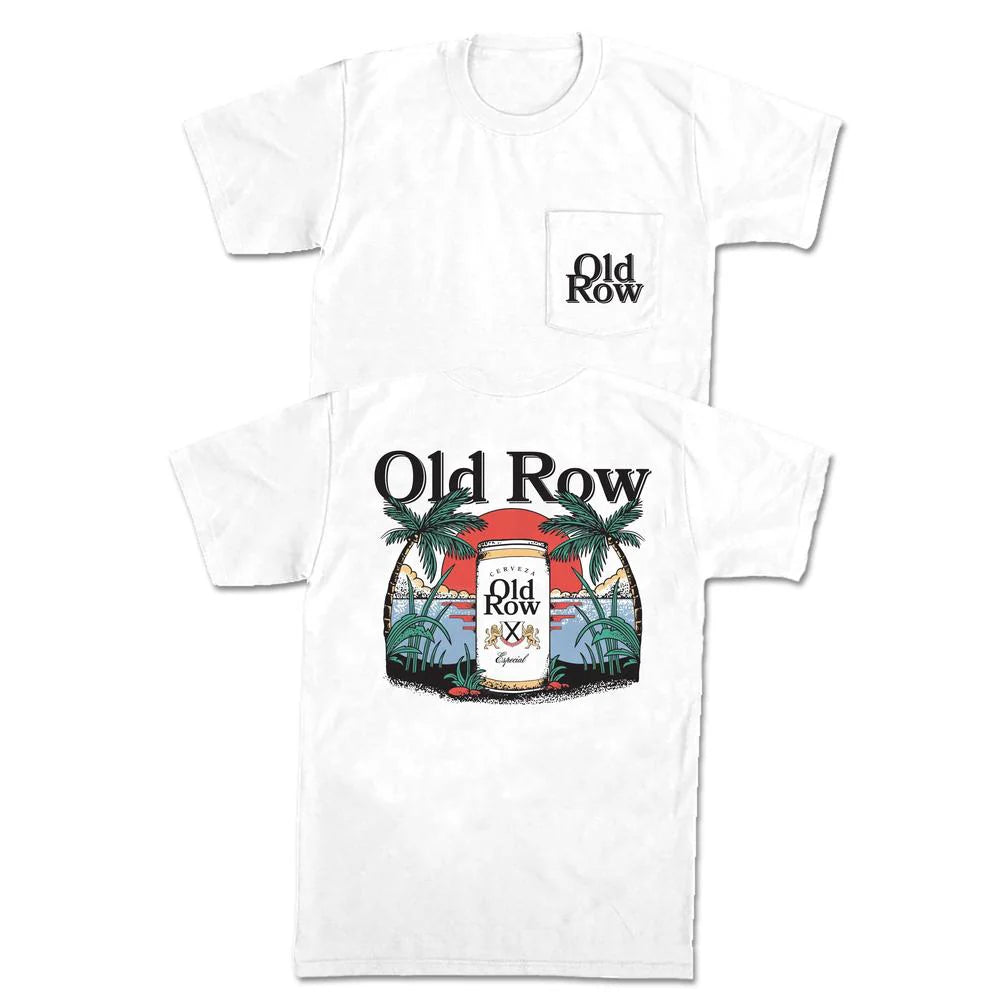 Old Row | Beach Cerveza Tee, White