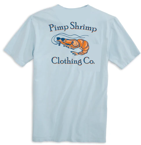 Pimp Shrimp | Chambray Original Logo Tee